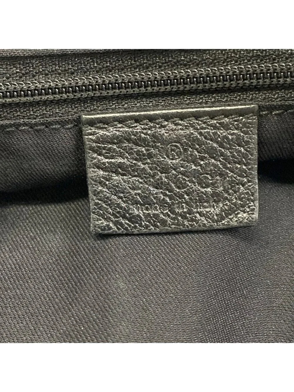 Gucci Tote Abbey GG Pattern Black Leather